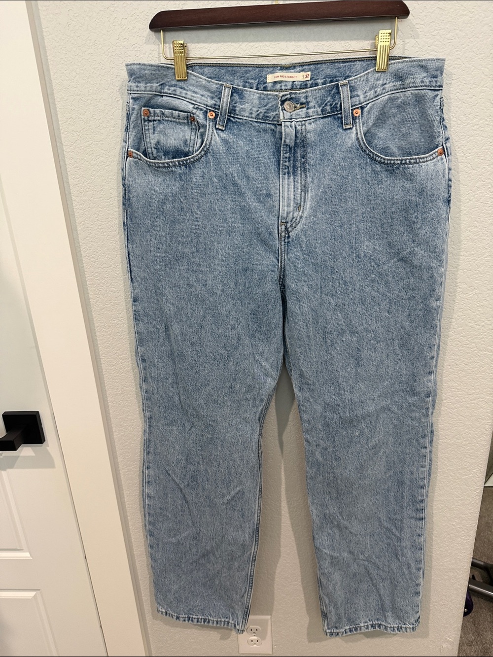 Light Blue Low Pro Straight Jeans
